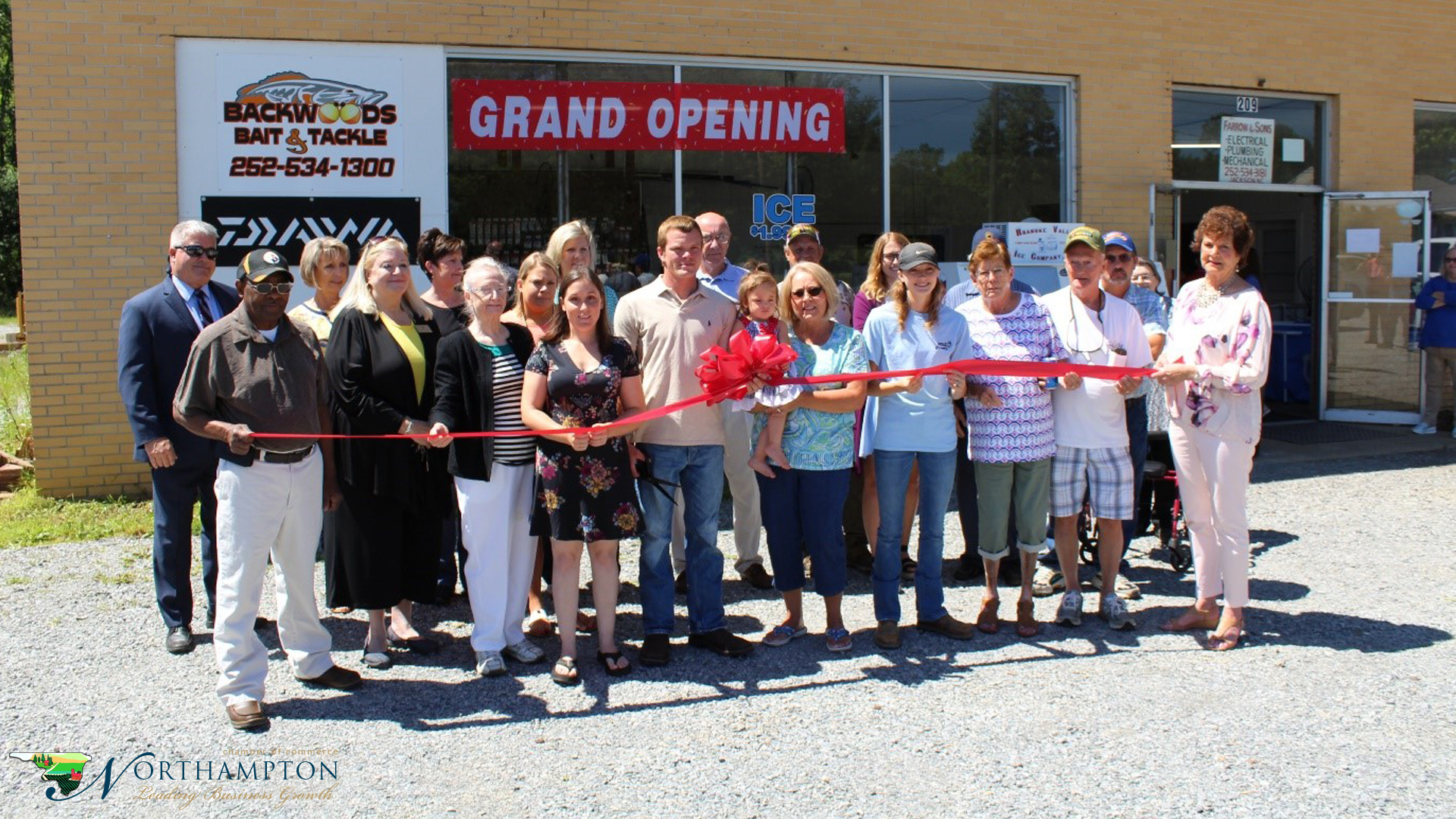 Backwoods Bait and Tackle Ribbon Cutting